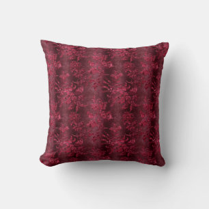 The Burgundy Velvet  Series Design 3   Cushion