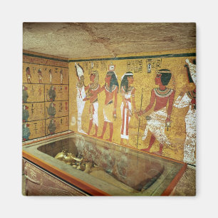 The burial chamber in the Tomb of Tutankhamun Magnet