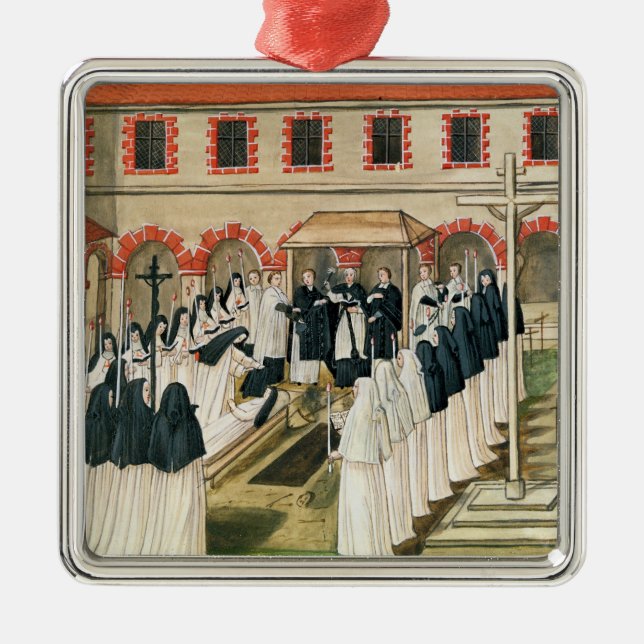 The Burial of a Nun, from 'l'Abbaye de Metal Ornament (Front)