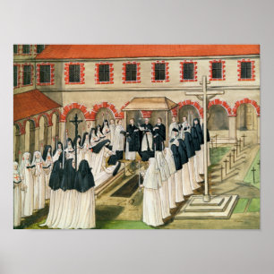 The Burial of a Nun, from 'l'Abbaye de Poster