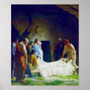The Burial of Jesus by Carl Heinrich Bloch 1873 Poster