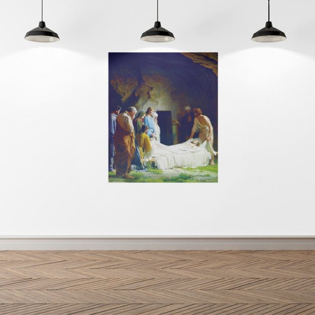 The Burial of Jesus by Carl Heinrich Bloch 1873 Poster (Creator Uploaded)