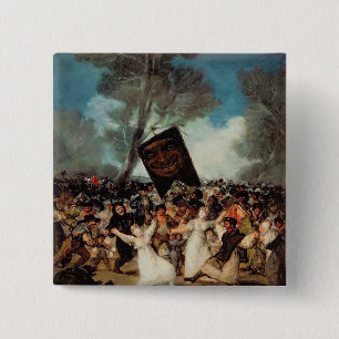 The Burial of the Sardine  c.1812-19 15 Cm Square Badge