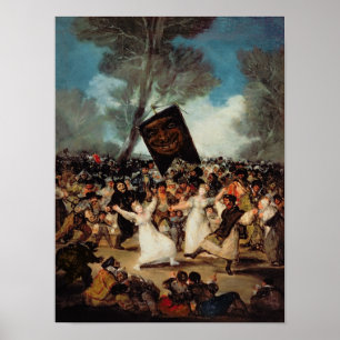 The Burial of the Sardine  c.1812-19 Poster