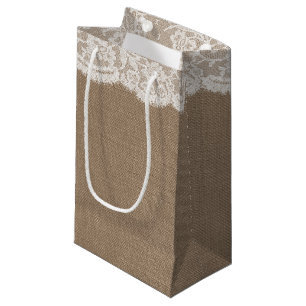 The Burlap & Lace Wedding Collection Gift Bags