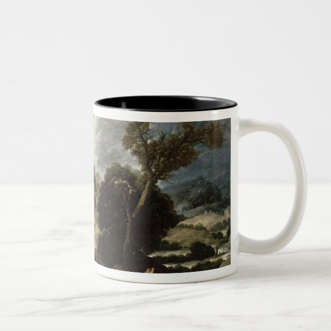 The Burning Bush, c.1635 Two-Tone Coffee Mug (Right)