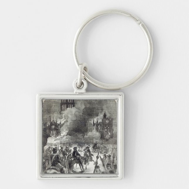 The burning of Old St. Paul's, 1666 Key Ring (Front)