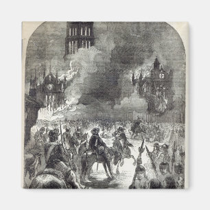 The burning of Old St. Paul's, 1666 Magnet