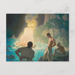 The Burning of the Bounty, 1940 by N. C. Wyeth Postcard