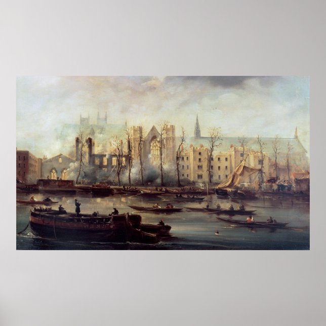 The Burning of the Houses of Parliament Poster (Front)