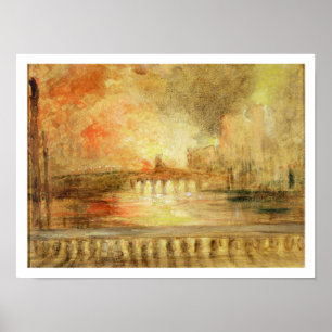 The Burning of the Houses of Parliament, previousl Poster