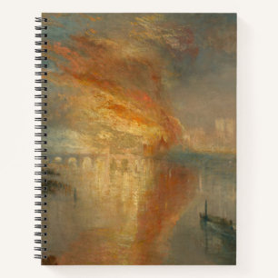 The Burning of the Houses of Parliament - Turner Notebook