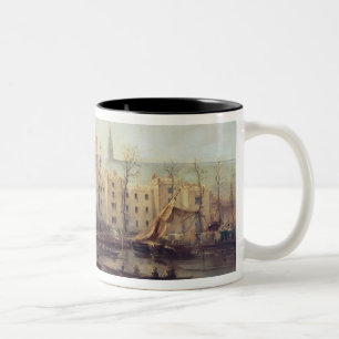 The Burning of the Houses of Parliament Two-Tone Coffee Mug