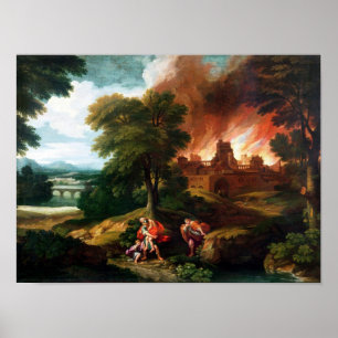 The Burning of Troy Poster