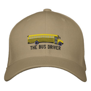 The Bus Driver Custom School Bus Embroidery Embroidered Hat