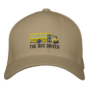 The Bus Driver Custom School Mini Bus Embroidery Embroidered Hat