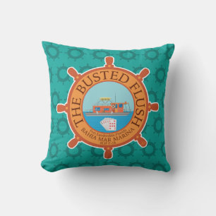 The Busted Flush (Aqua) - Cushion