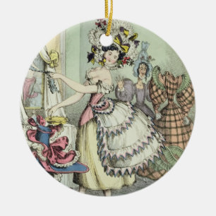 The Bustle, published by Thomas McLean, London (co Ceramic Tree Decoration