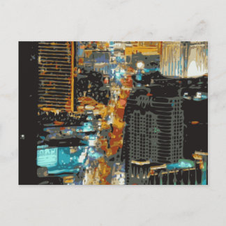 The Bustling Lights of the Las Vegas Strip Postcard
