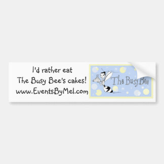 The Busy Bee delicious cakes bumper Bumper Sticker