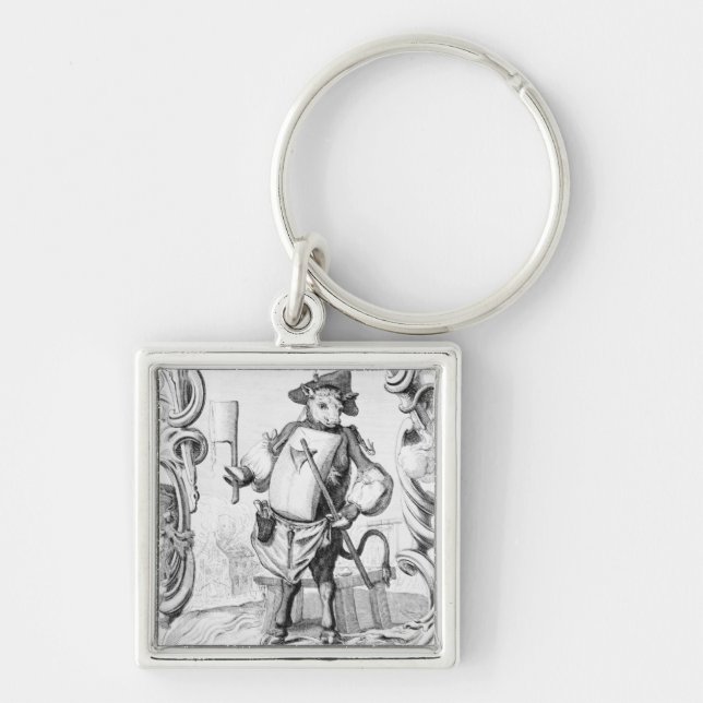 The Butcher, published 1746 Key Ring (Front)