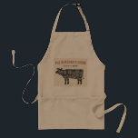 The Butchers Guide Cuts of Beef Standard Apron<br><div class="desc">The Butcher's Guide. Cuts of Beef. Perfect for the grill master showing all the cuts of beef from a cow.</div>