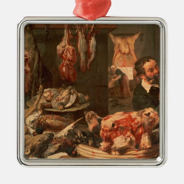 The Butcher's Shop Metal Ornament (Front)