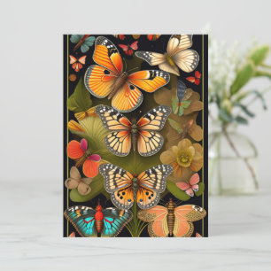 The Butterflies   Modern Haeckel Greeting Card