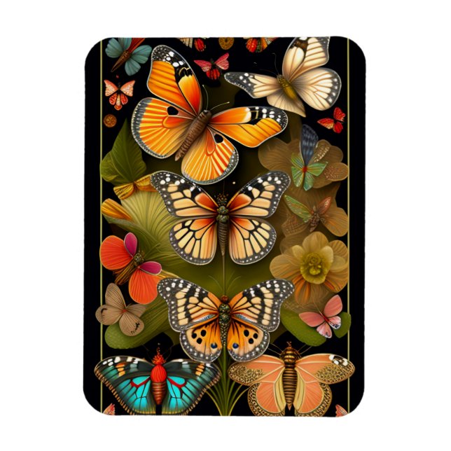 The Butterflies | Modern Haeckel   Magnet (Vertical)