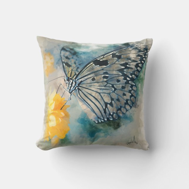 The Butterfly and the Flower Cushion (Front)