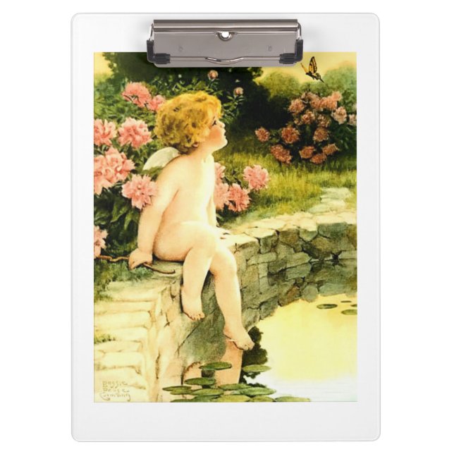 THE BUTTERFLY Bessie Pease Gutmann Art  Clipboard (Front)