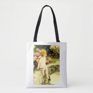 THE BUTTERFLY Bessie Pease Gutmann Art Tote Bag