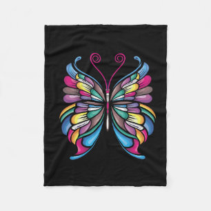 the butterfly design fleece blanket