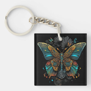 the butterfly design key ring