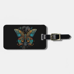 the butterfly design luggage tag