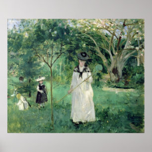 The Butterfly Hunt, 1874 Poster