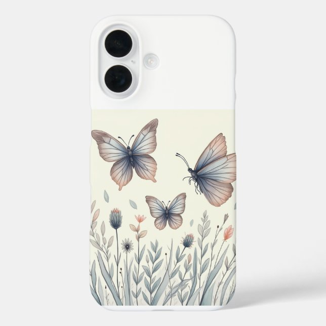 The butterfly iPhone 16 Cases (Back)