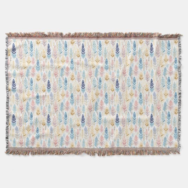 The Butterfly Is A Flying Flower Throw Blanket (Front)