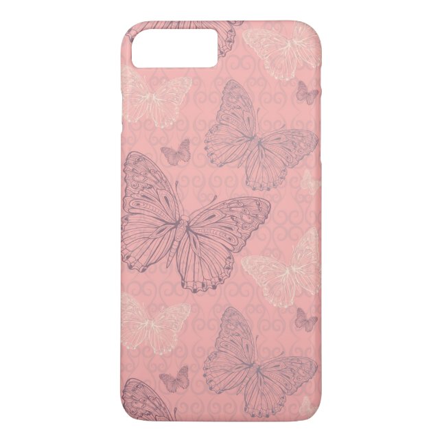 The Butterfly Pink Case-Mate iPhone Case (Back)