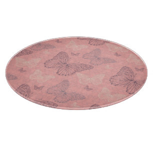 The Butterfly Pink Cutting Board