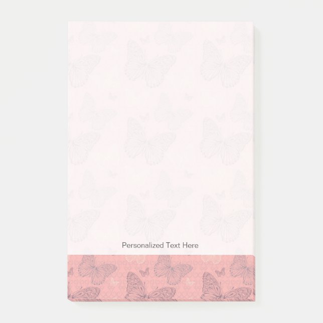 The Butterfly Pink Post-it Notes (Front)
