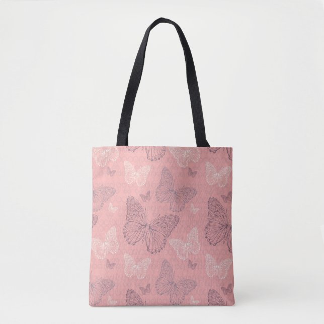 The Butterfly Pink Tote Bag (Front)