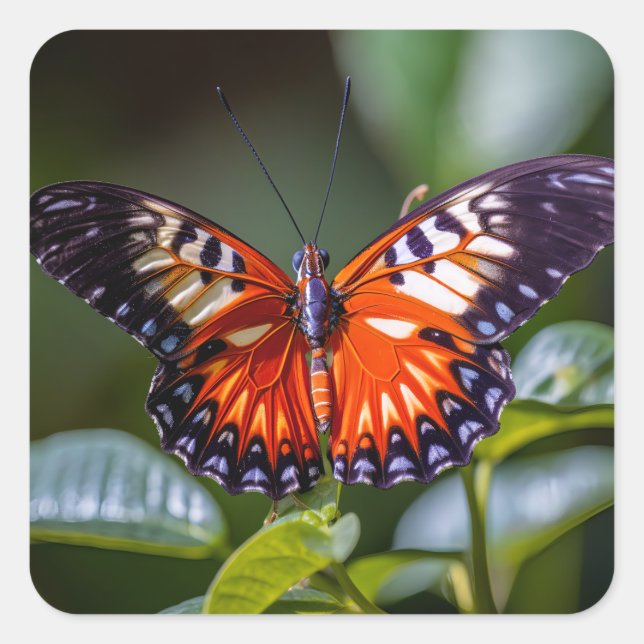 The butterfly sticker show beautiful colours (Front)