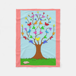 The Butterfly Tree Fleece Blanket