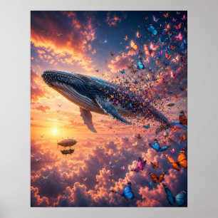 The Butterfly Whale Poster