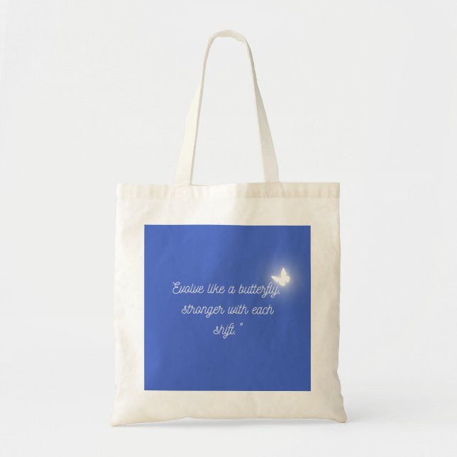 The Butterfly's Evolution Tote Bag (Front)