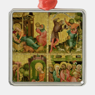 The Buxtehude Altar, right wing, 1400-10 Metal Tree Decoration