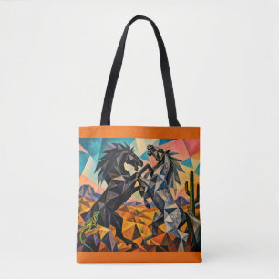 The Bystanders – The Lizard and The Cactus Tote Bag