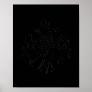 The byzantine double-headed eagle heart – heraldic poster