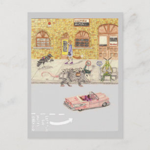 The Cab Driver And The Cadillac Postcard